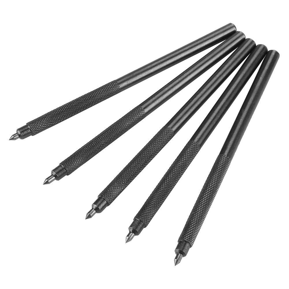 Metal Scribe Tool, 5Pcs Pocket Alloy Scriber Scribe Pen with Carbide