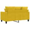 Vidaxl Sofa 2-Osobowa, Żółta, 120 Cm, Tapicerowana Aksamitem