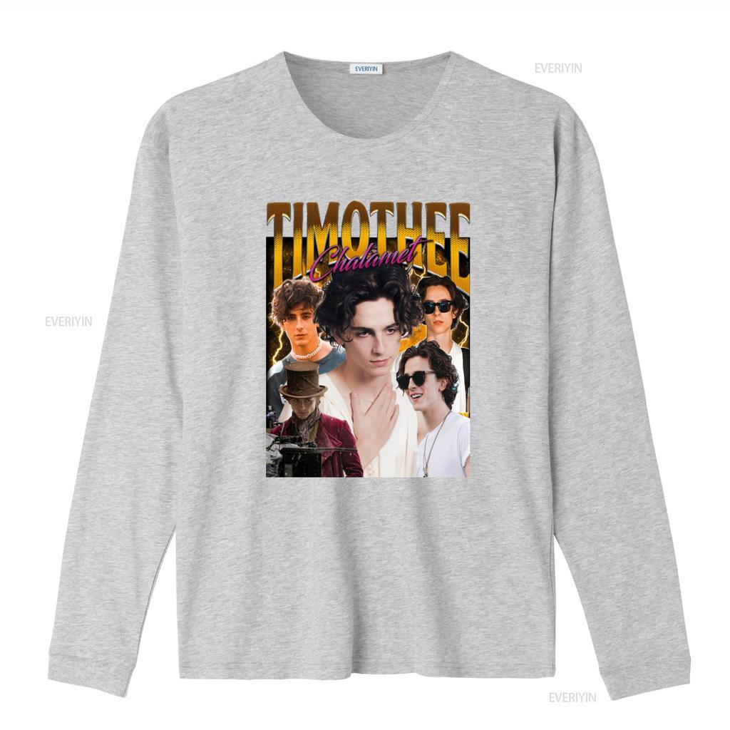 Timothee Chalamet Retro Comfort Color T Shirt Tribute Celebrity Bootleg SweaT vintage Washed designer clothes Breathable Unisex