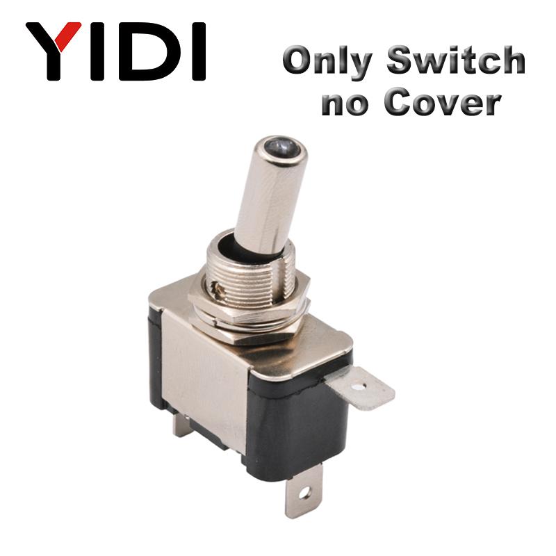 

Auto Car Boat Truck 12V LED Toggle Switch Light Illuminated 3pin ON Off 20A with Safety Aircraft Flip Up Cover Guard Red Green Green LED Switch
