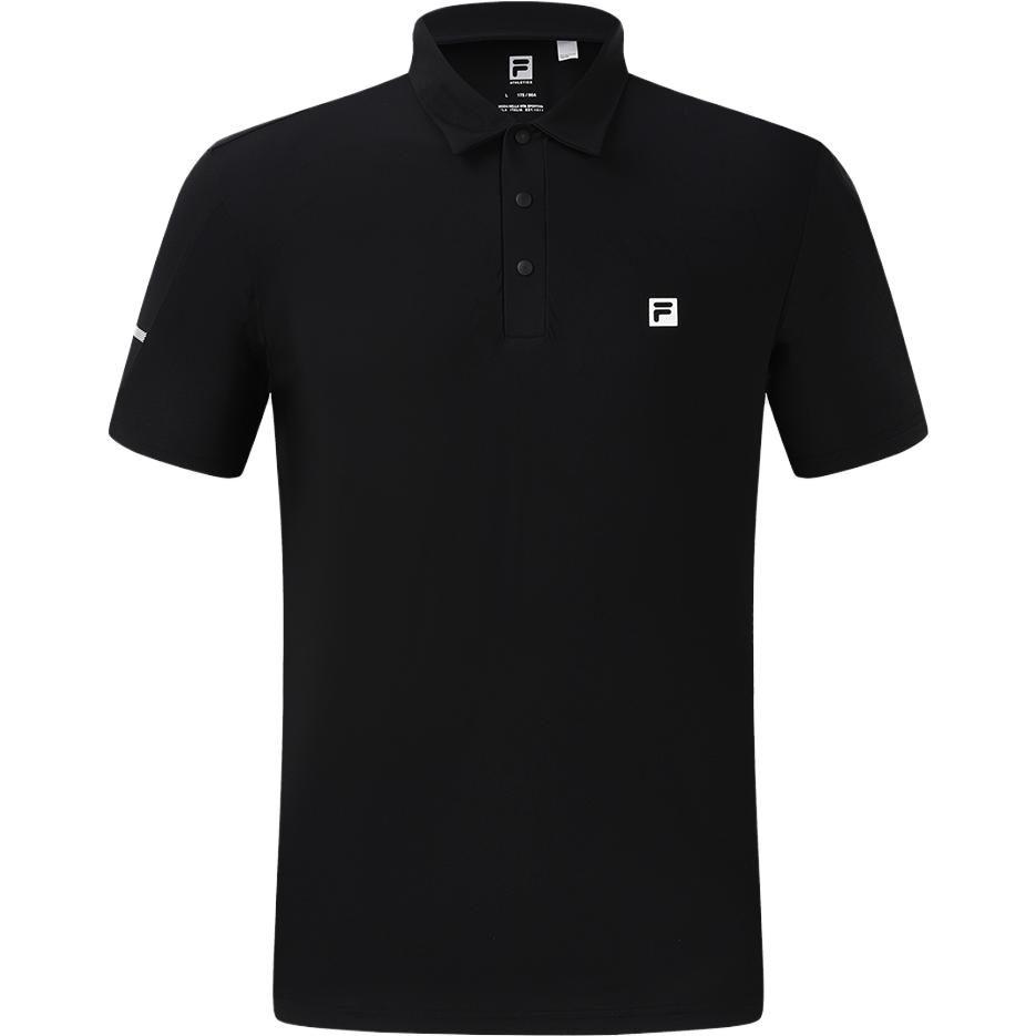 FILA Polo Shirts Men's Black Polo Collar Moderate Straight Fit A11M321152G-BK