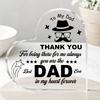 1pc Best Dad Ever Acrylic Plaque | Heartfelt "Thank You" Keepsake for Father'S Day, Birthday, Heart-Shaped Acrylic Decor for Home, Office, Desk