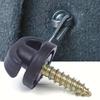 4Pcs Screw Hook Universal Car Rear Trunk Auto Tie Down Cargo Flat Vertical Luggage Ring Loop Hanging Clips Durable Hooks