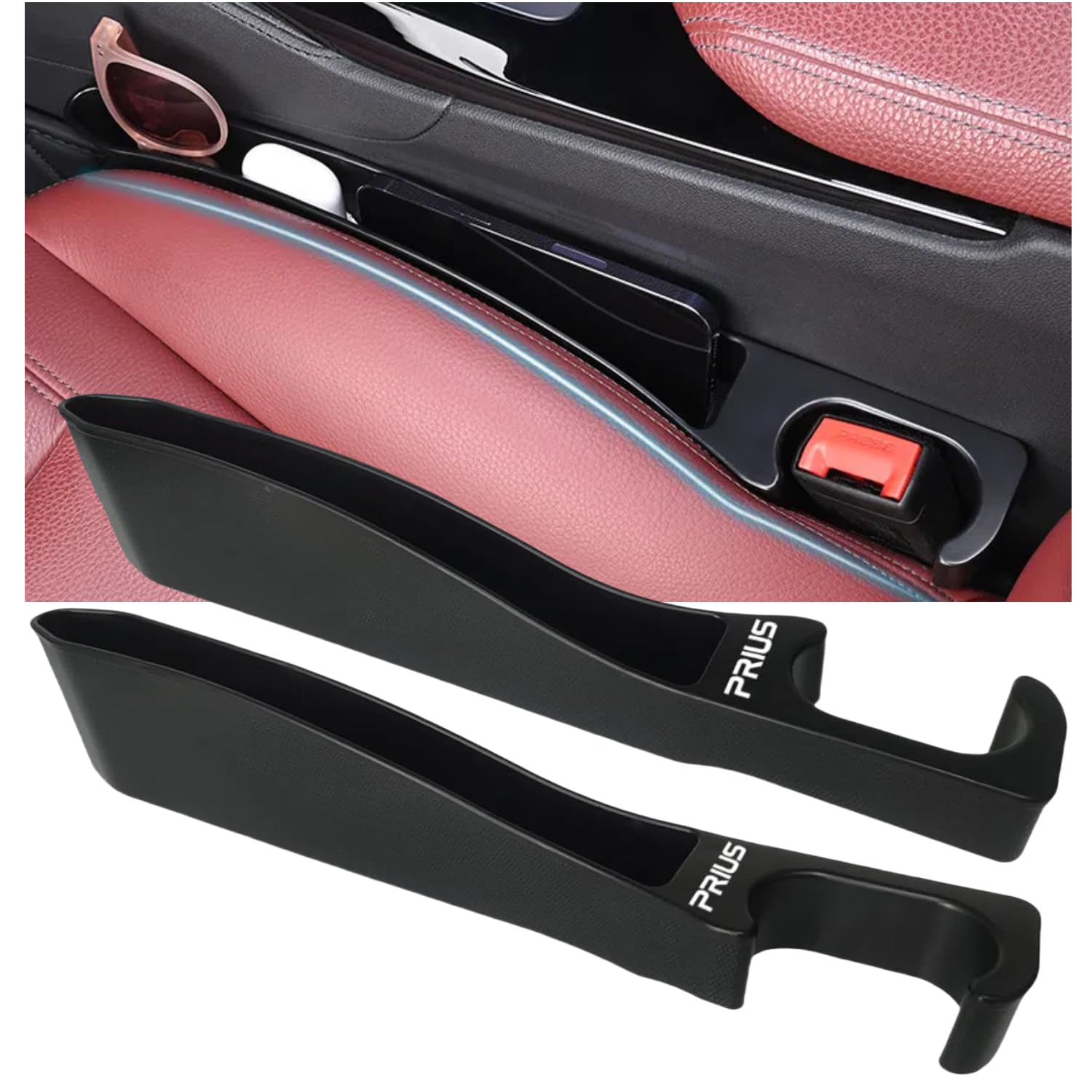 

Improved Car Seat Side Gap Cushion with Large Capacity Smartphone and Wiring Side Gap Filler Cushion for Seat Prevents Small Items from and Organizes