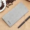 Hengsheng Men's Vintage Long Thin Matte Leather Wallet