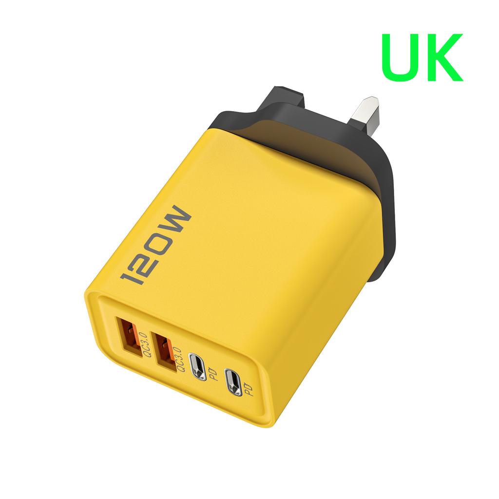 4 Ports USB C PD Charger Quick Charge 3.0 Type C USB Phone Chargers Fast Charging Adapter For iPhone 15 14 Samsung Xiaomi Huawei