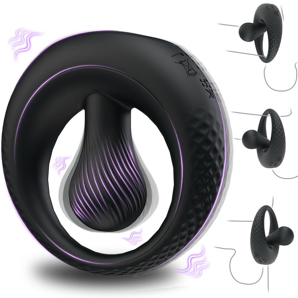 Adjustable Penis Ring Semen Cock Ring Penis Enlargement Delayed Ejaculation Vibrating Sex Toys Vibrator For Men Couple Ring