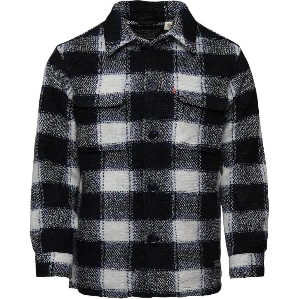Levis Simple Comfortable Versatile Plaid Long Sleeve Jacket Men jackets 0017F-0000