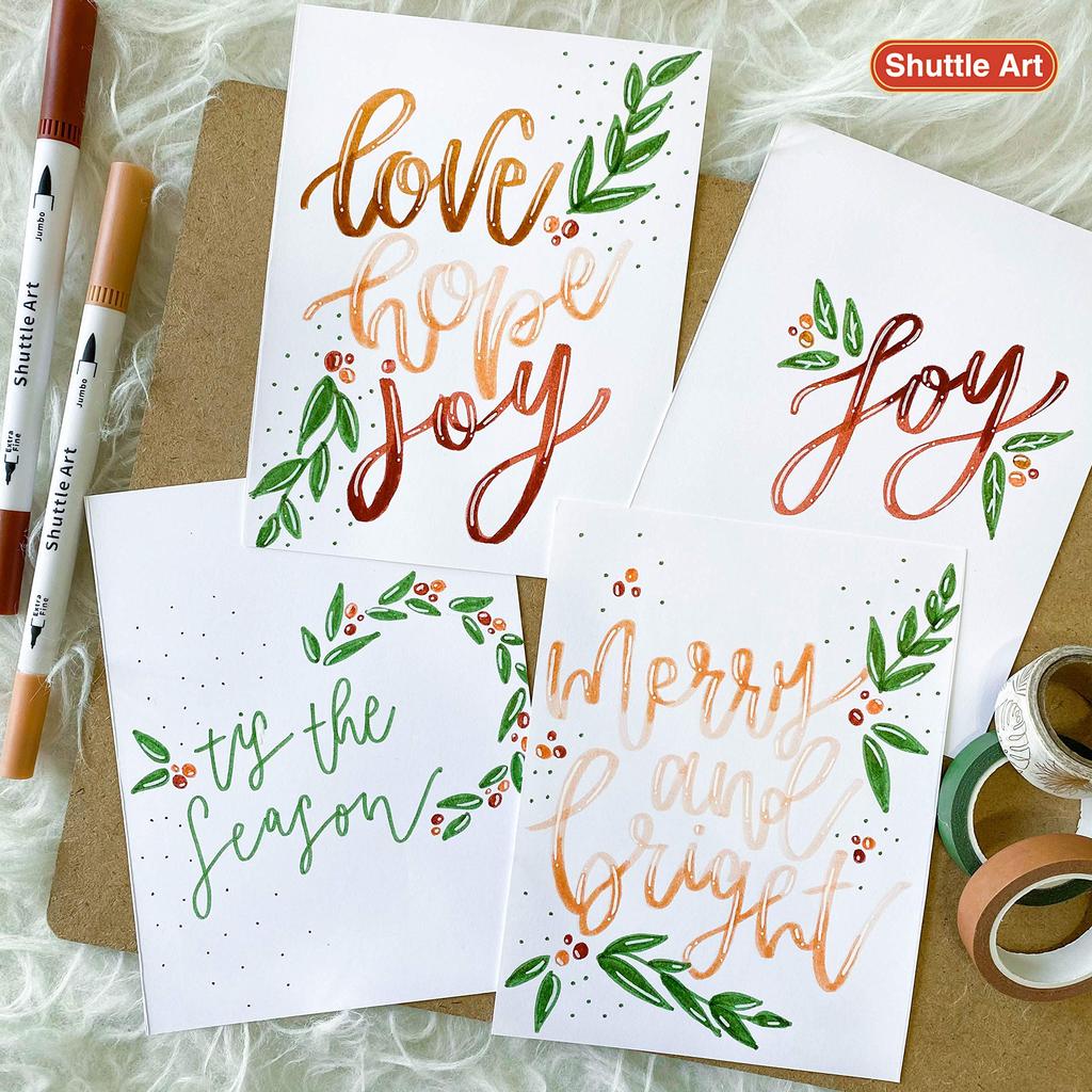 Shuttle Art Color Watercolor Brush Brush 56 Color Brush Ultra Fine Twin Quick For Coloring Homework Pens, Pens, Pens, Set, Water-Based Pens, Pens,