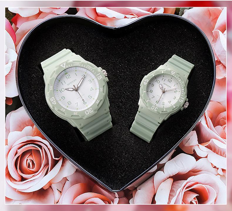 Sanda Fashion Couple Watches: Fresh, Versatile, Waterproof, Night Vision Luminous Style for Men & Women