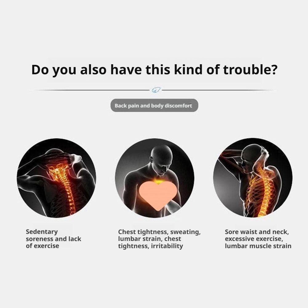 1PCS Massage Lumbar Pillow Electric Heating For Back Pain Relief Sleeping Support Ergonomic Kneading Heat Compress Pillow