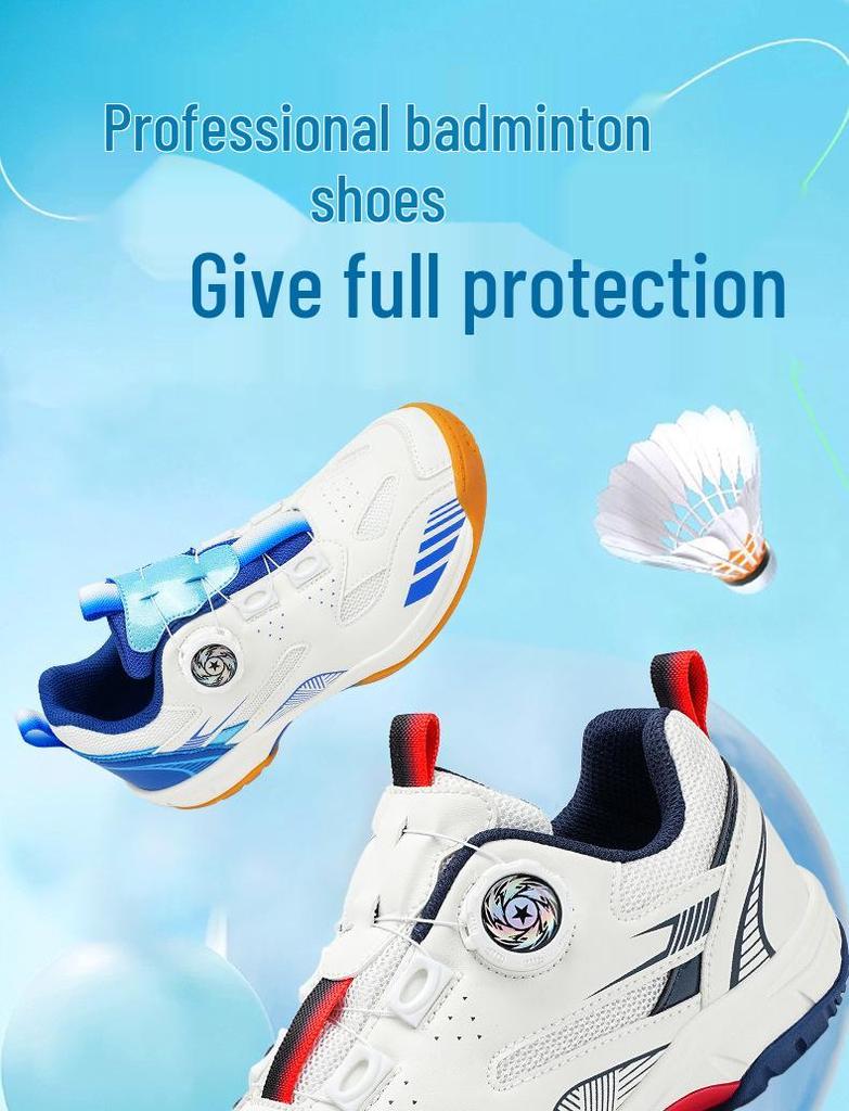 Zapatillas Unisex Ligeras y Transpirables para Bádminton y Tenis con Hebilla Giratoria