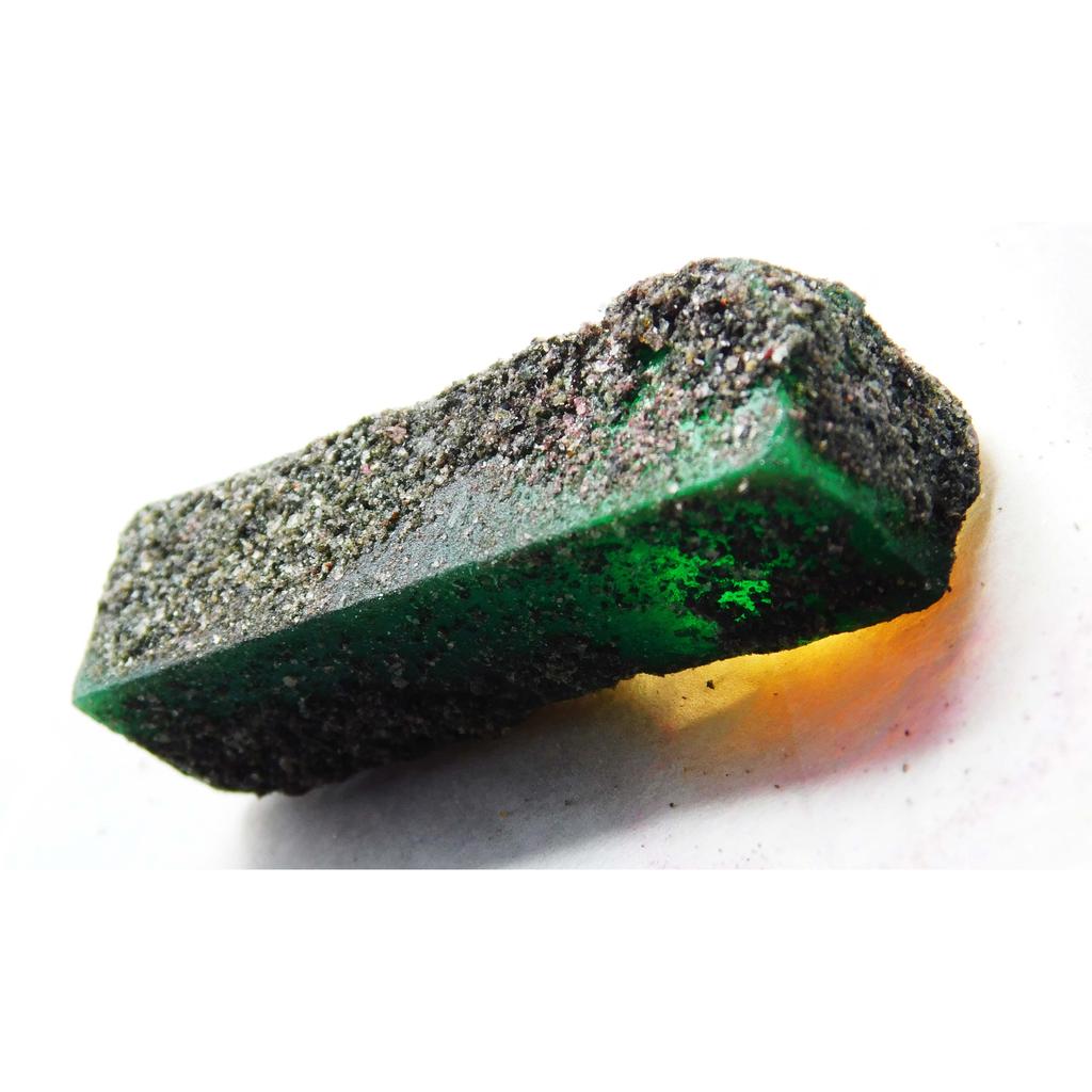 Natural Green Emerald Loose Gemstone 174 ct Uncut Rough for Lapidary and Gem Collections