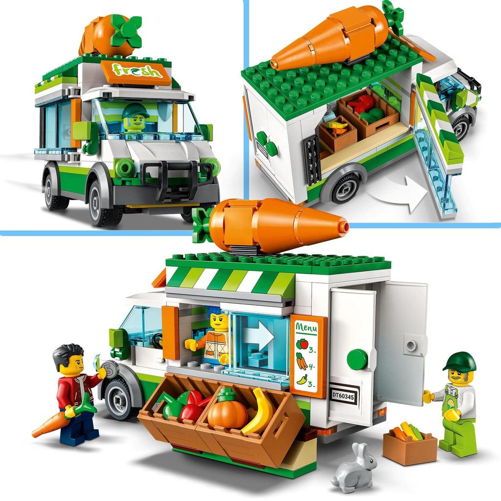 LEGO Samochód City Wagon Wiek 60345, Zabawka, Klocki, Prezent, Samochód, Pojazd, Pojazd, Chłopcy, Dziewczynki, 5+
