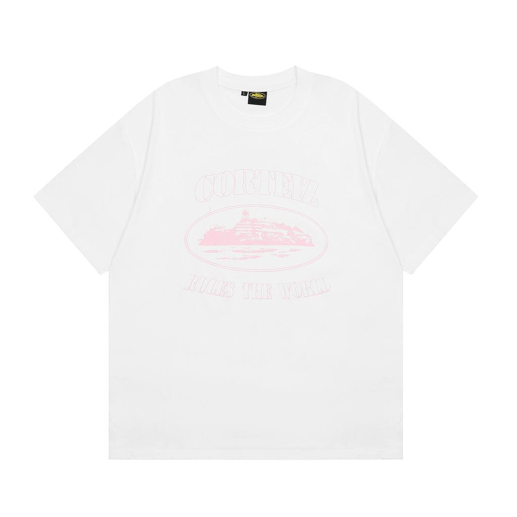 Manufacturer wholesale foreign trade Alcatraz series color pattern letter printing round neck short-sleeved T-shirt top summer INS