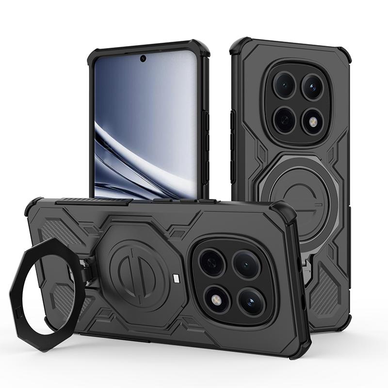 KEYSION Shockproof Magnetic Case for Redmi Note 15 Pro 4G 5G Upright Live Metal Ring Stand Phone Cover for Redmi Note 15 Pro+ 5G