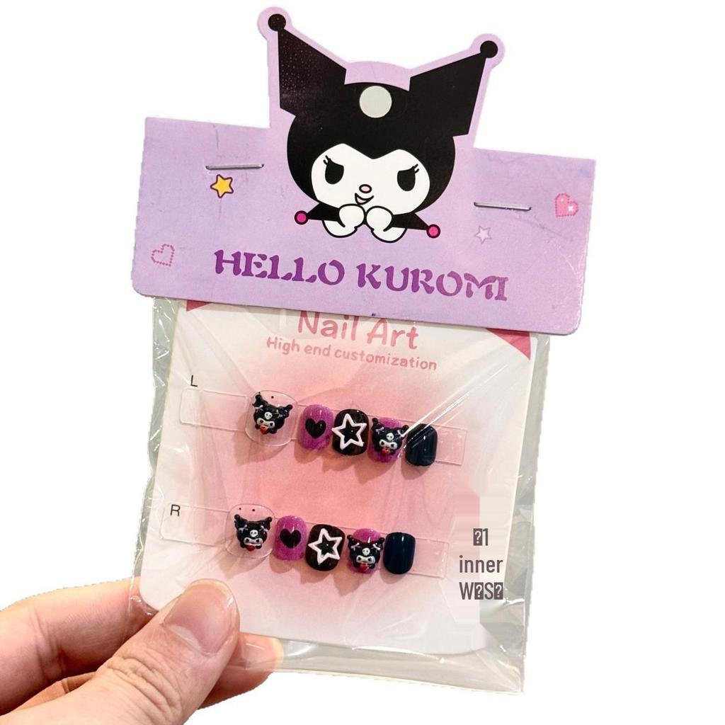 Sanrio Cute Kawaii Cartoon Nail Tips for Kids: My Melody, Hello Kitty, Kuromi