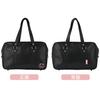 Chiikawa School Bag Synthetic Leather Black Boston Bag with Multifunctional Pockets [Showbido] <Chiikawa>