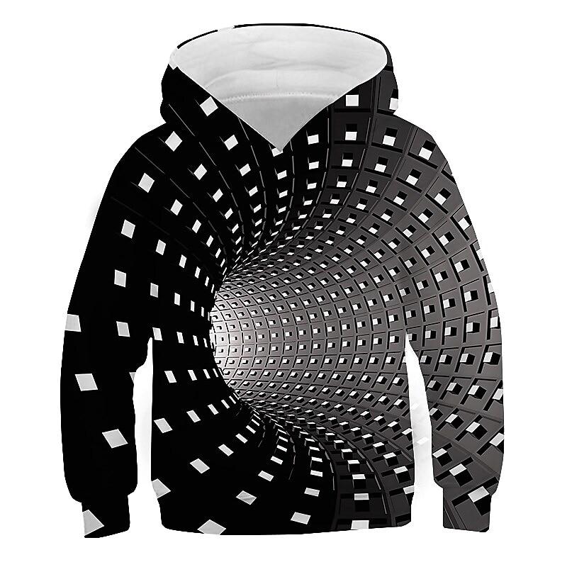 Children's Fashion Animal Print Pullover Hoodie Hooded Sweatshirt Clothing