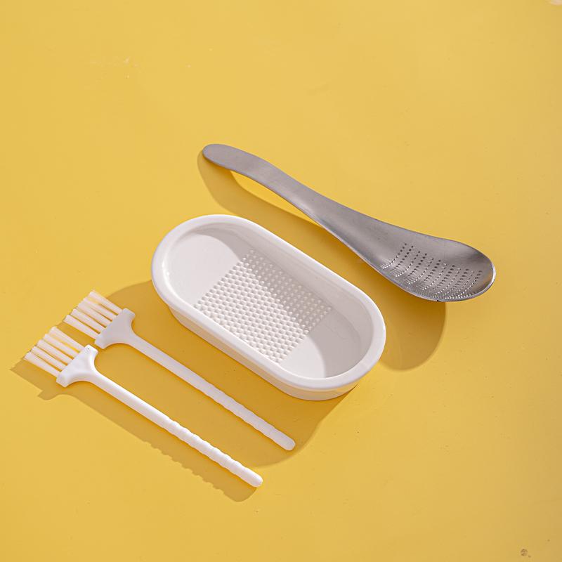 Ceramic Ginger Puree Grinding Manual Ginger Puree Rub and Pound Garlic Wasabi Grinding Tool