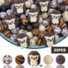 25/55PCS Mouse Hedgehog Lion Silicone Bead Set, perfect for DIY handmade crafts such as keychains, necklaces, bracelets, etc