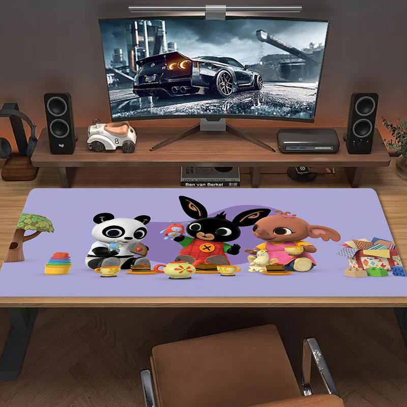 Bing Large Size Mouse Pad Large Gaming Table Cushion Non-slip Laptop Tablet Big Mousepad XXL Mat Mini PC Playmat With Lock edge