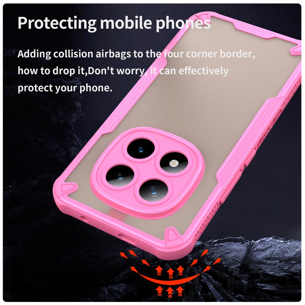 For Xiaomi Poco M8 Pro 5G/Redmi Note 15 Pro+ 5G (Global) Case PC + TPU Semi-Transparent Frosted Finish Protective Phone Cover