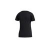 Adidas Letter Logo Print Cotton Short Sleeve T-Shirt Women Tops Black FM6176