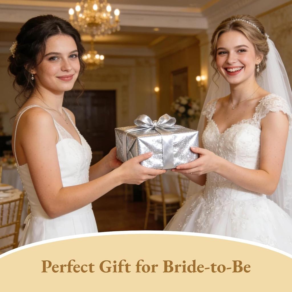 3 Pcs Wedding Ring Bearer Pillow Flower Attendants Baskets Set, Including an Elegant Ring Pillow and 2 Flower Attendant Baskets with Pearl Handle