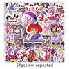 54 Magical Digital Circus Graffiti Stickers Personalized Cartoon Animation Decorative Mobile Phone Case Glue Stickers