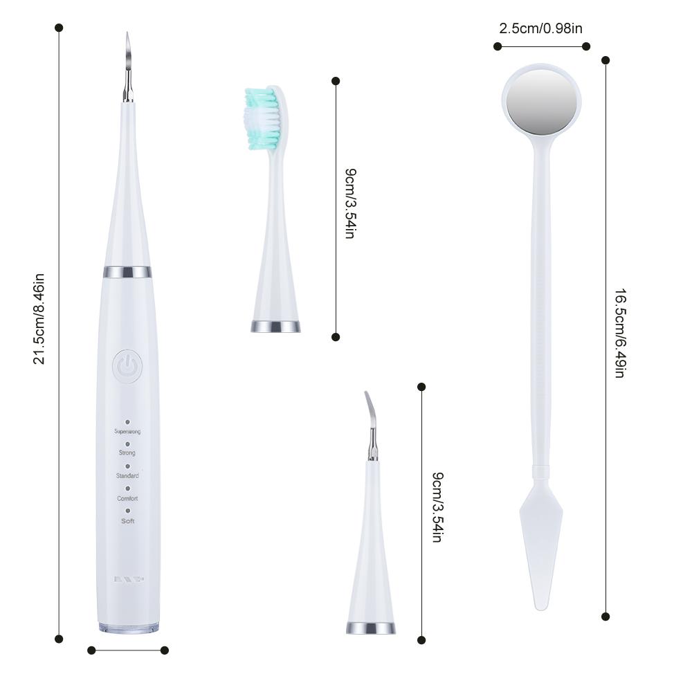 Teeth Whitening Electric Dental Calculus Remover Sonic Remove Tartar Scaler Oral Irrigator Clean Device Toothbrush Rechargeable