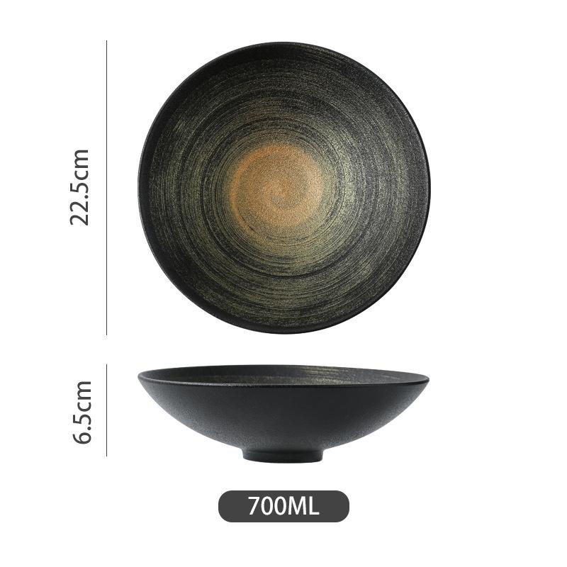 Керамическая миска ручной работы Высококачественные салатницы Отельная посуда Керамические тарелки Бытовая посуда Кухонные суповые миски