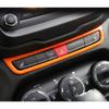 For Jeep Renegade 15 16 17 Glossy Orange Emergency Light Switch Panel Trim 1pcs