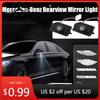 Hot Car Sticker 2PCS LED Angel Wings Car Atmosphere Welcome Light Auto Projector Rearview Mirror Carpet Lamp for Mercedes Benz A