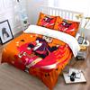 3Pcs Anime Artist Girl Bedding Set, Trendy Girl With Paintbrush Print Duvet Cover + 2 Pillowcases, Modern Pop Art Decor