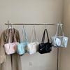 Minimalist Pu Bag For Women With Zipper Closure And Inner Pouch For Daily