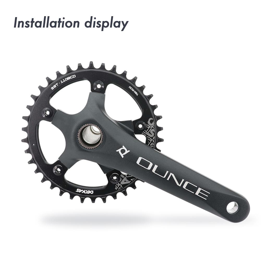 Deckas Tandhjul Rundt 110BCD til Force Red Rival S350 S900 36 38 40 42 Tænder Landevejscykel til Sram Cx Gravel Quarq 5 Arme 110 Bcd
