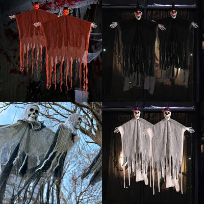 Day of The Dead Halloween Decoraitons Outside 2025 Hallowen Party Decor Hanging Flags Ghost Skeleton Home Decor Día De Muertos