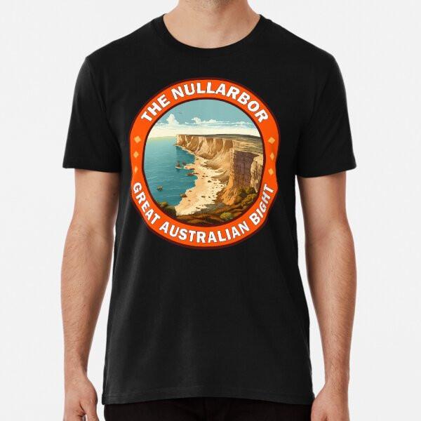 The Nullarbor Great Australian Bight Travel Retro Emblem TShirt Made in Austral Unisex T-Shirt M