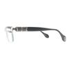Great A’rossby Glasses Half rim Silver black SV925 mens 209252101 Used