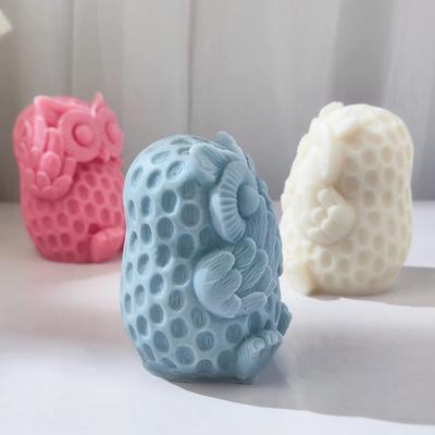 Owl Candle Silicone Mold Handmade Soap Moulds for Candle Making DIY Resin Crafts Rose Scented Candle Resin Mold