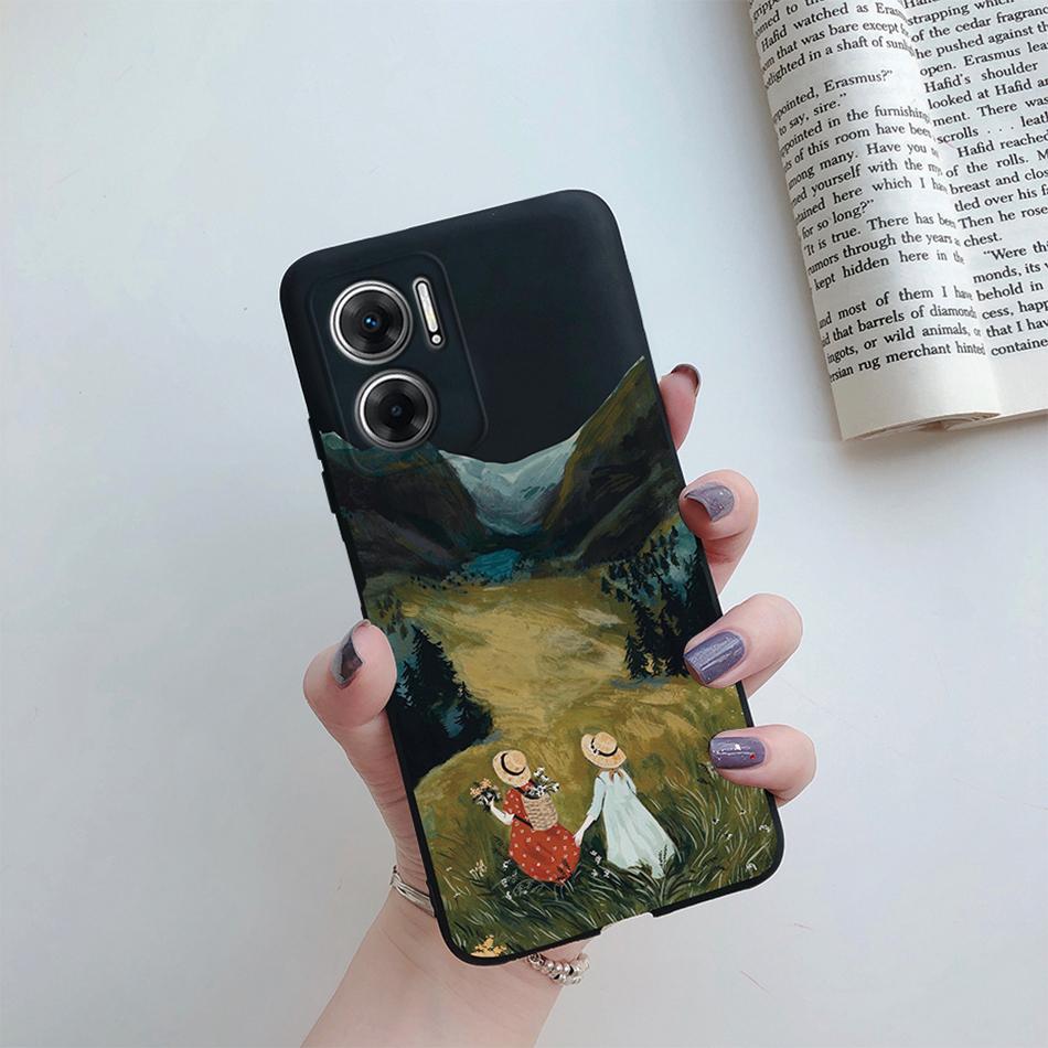 Case For Xiaomi Redmi Note 11e 2022 Cover Cool Men Black Dragon Soft Silicon TPU Phone Covers for Redmi Note 11E 5G Cases Fundas