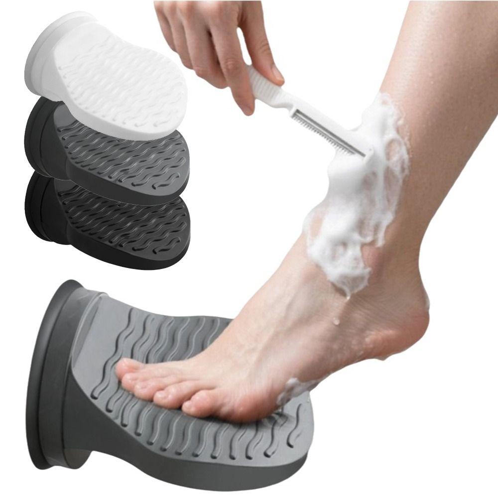 Ergonomic Design Shower Foot Rest Anti-Slip Surface Pedicure Foot Pedal Bathtub Side