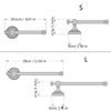 Copper Wall Mounted Tissue Holder Copper Single Towels Rail Rod Toilet Paper Roll Dispenser Bathroom Accessory