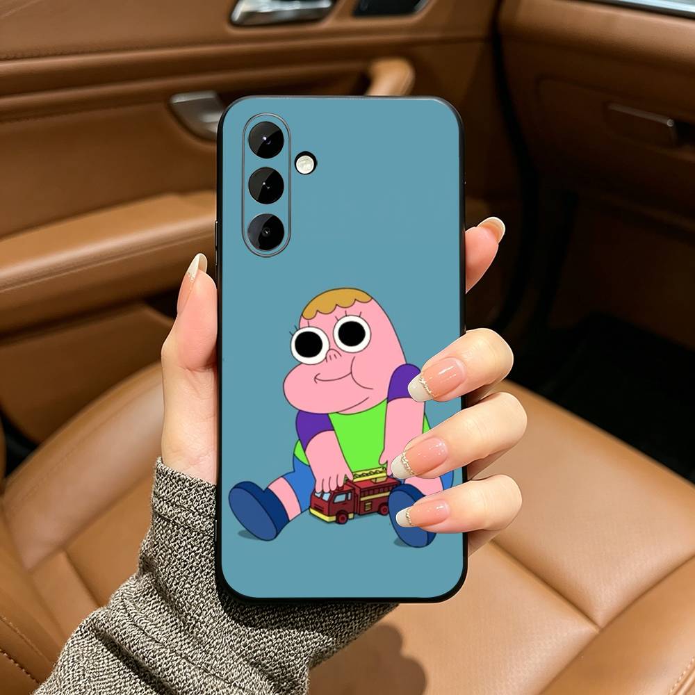 Cartoon -cute S-Sassy C-Clarence  Phone Case For Samsung Galaxy A73,A71 A72,A70,A53,A52,A51,Soft Silicone Black Cover