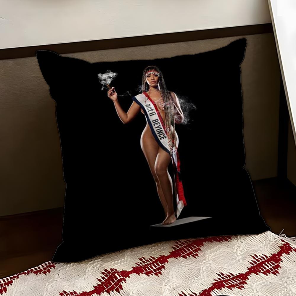 Singer BBeyonce CCowboy Cushion Cover Reversible Soft Durable Pillow Cover Home Car MultiScene Use for Daily Comfort