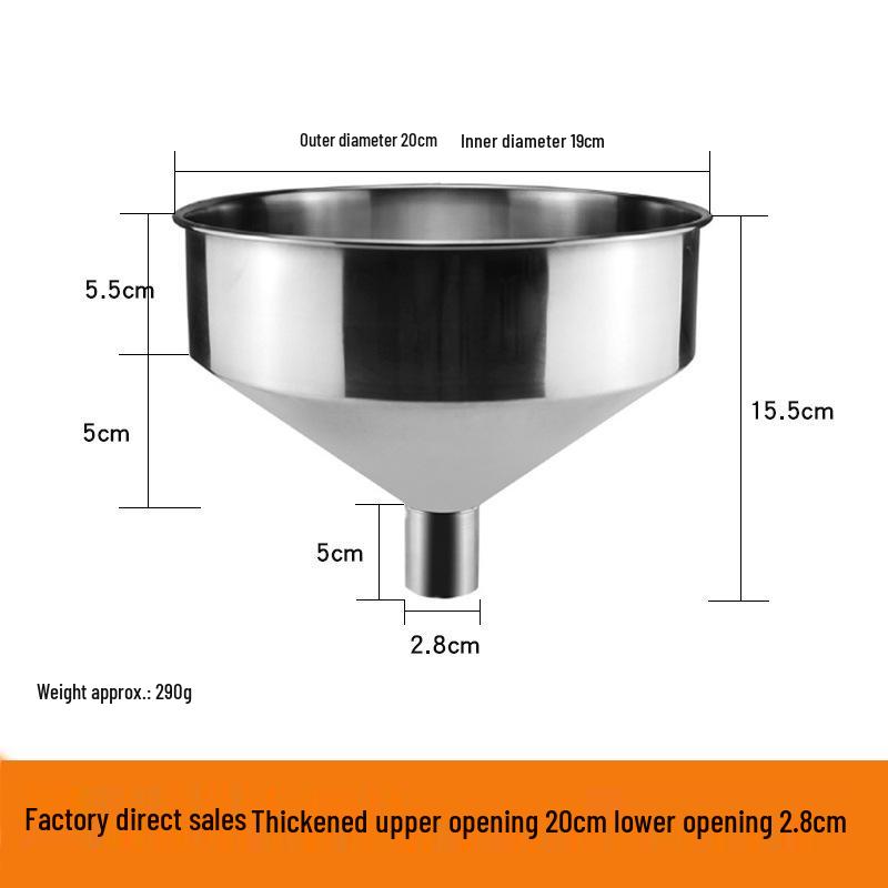Heavy-Duty Stainless Steel Large Funnel for Industrial Fuel and Oil Press Machines