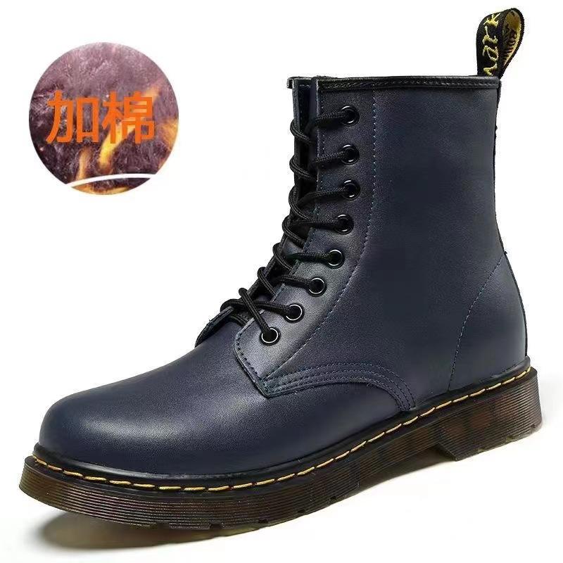 Martin Boots Men's Spring New Fashion Casual Couples Large Size High-top Martin Boots Men's Shoes