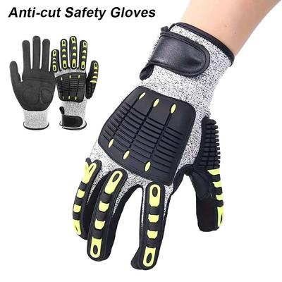 1Pair Anti-smashing Anti-collision Gloves Anti-vibration Protection Safety Gloves Working Gloves