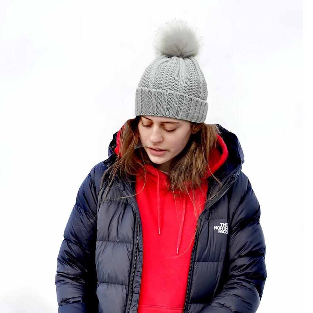 Women's Fashion Protection Hair Silky Stretch Color T-knit Hat Loose Warm Woolen Hat